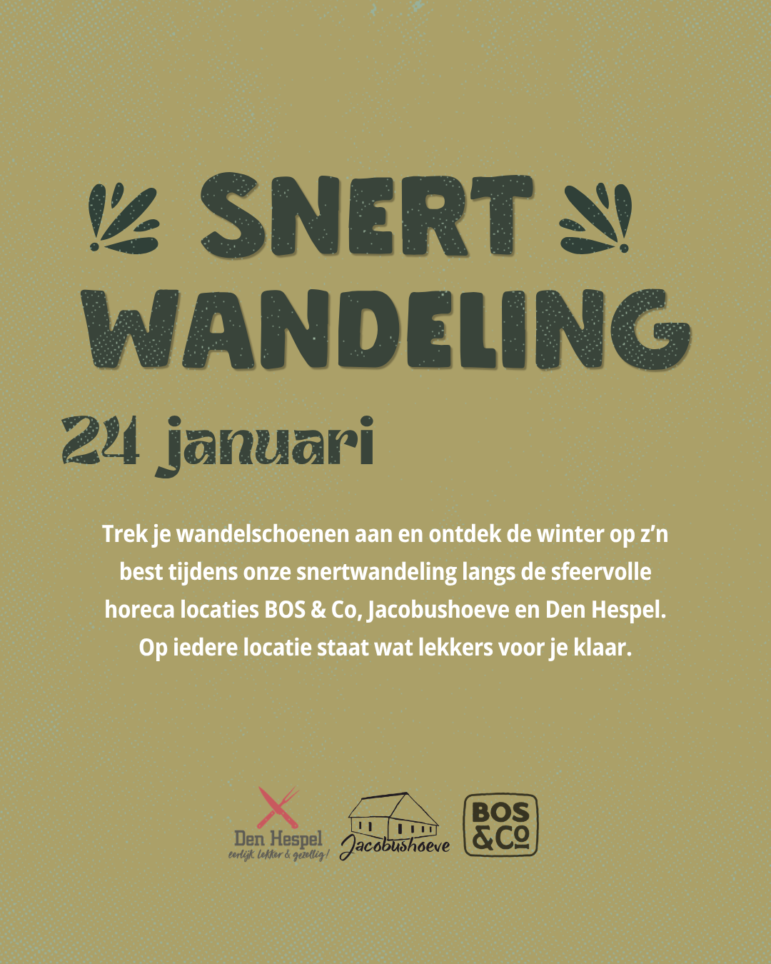 Snert27 | Agenda | Bos & Co - Oosterhout